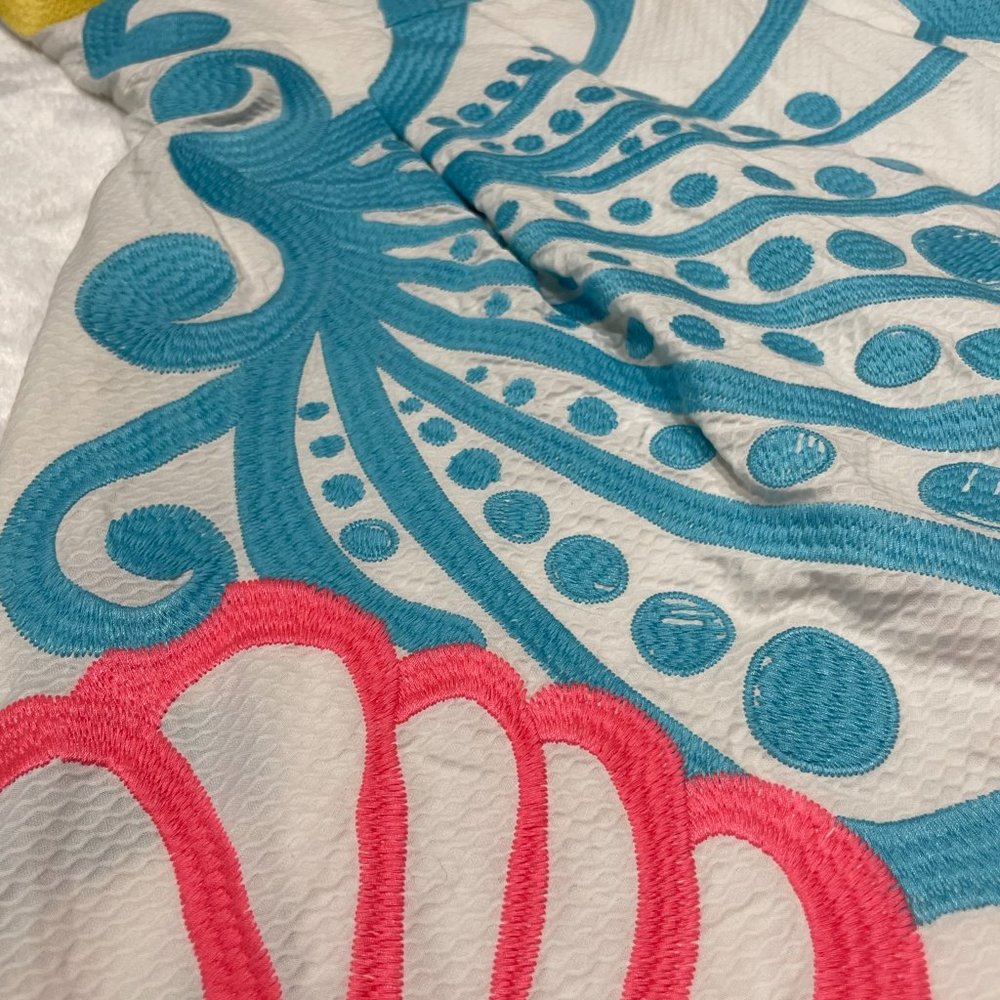 Lilly Pulitzer White Embroidered Strapless Dress - Picture 5 of 9